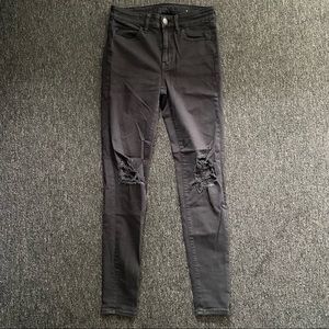 American Eagle Black ripped jeans